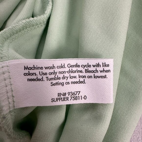 Stylus Sandwash Tee 2X Modal Blend Relaxed Fit Light Green Made In Jordan - Picture 4 of 5